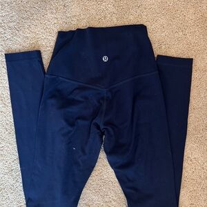 Lululemon Navy Blue Size 4 High-Waisted Leggings